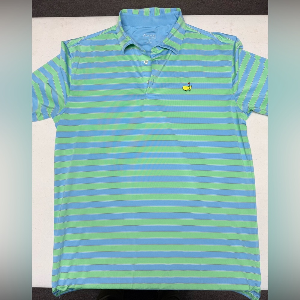 Master's Logo Striped Polo
